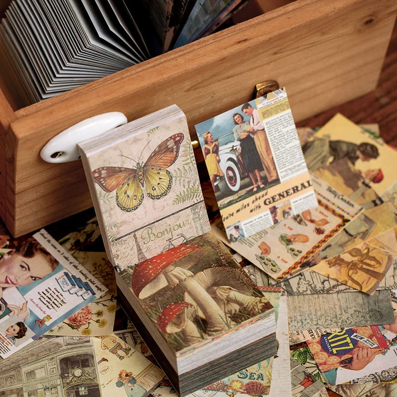 HASTHIP Vintage DIY Scrapbooking Paper 800 Sheets Decorative Paper Collection for Art Craft DIY Album Sticker Vintage Journal Stickers Journaling Bullet Notebook Sticker HASTHIP Vintage DIY Scrapbooking Paper 800 Sheets Decorative Paper Collection for Art Craft DIY Album Sticker Vintage Journal Stickers Journaling Bullet Notebook Sticker